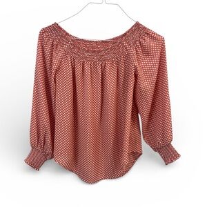 Express Blouse with Pink and White Dots